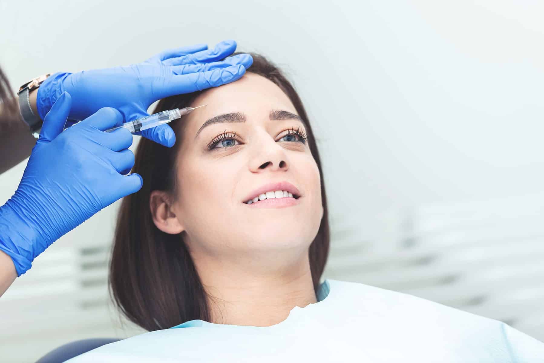 Woman at botox dentist in Cumming, GA